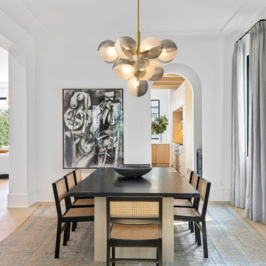 Personalized Corrugated Glass Ball Bubble Chandelier